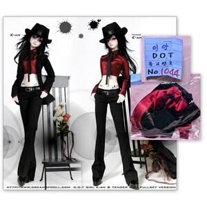 RARE Vtg BJD D.O.D D.O.T Dream of Doll Teen E-an Default 60cm Doll Outfit NEW